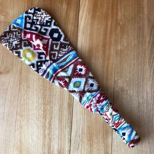 Wide cotton headband